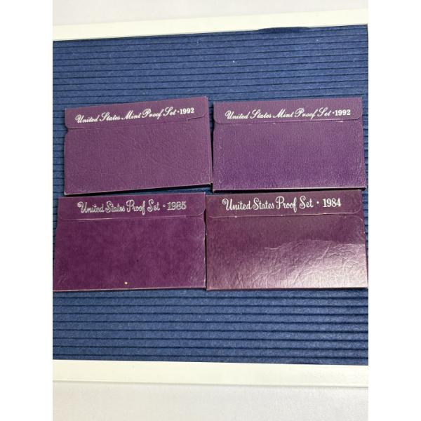 U.S. Mint Proof Sets - 1992 (2) - 1984 & 1985 - Kennedy Half Dollars - Quarters - Nickels - Dimes - 