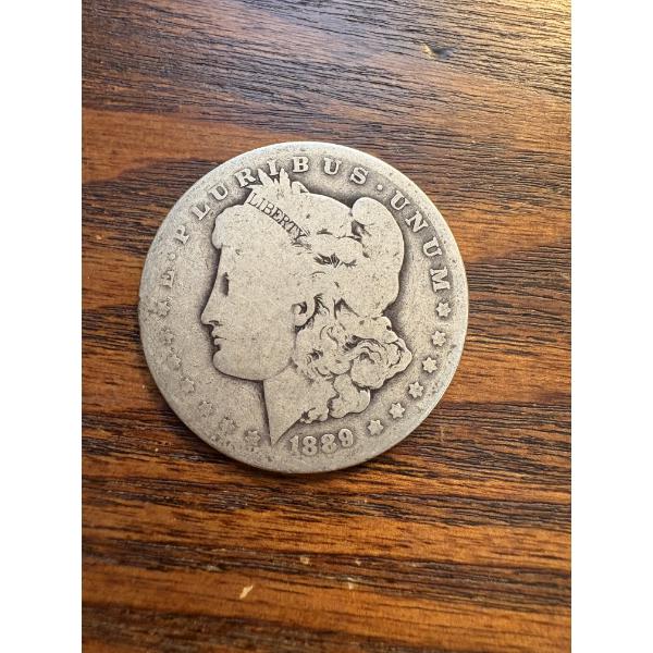 90% Silver - 1889-O Morgan Silver Dollar - FV $1.00