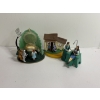 Image 1 : 3 Wizard of Oz Collectible Figures - Dorothy at the Salon - Dorothy's House 
