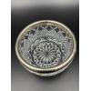 Image 4 : Beautiful Silverplate Rimmed Crystal Glass Dish 