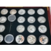 Image 3 : Large Lot of 25 Assorted SILVER PLATED REPLICA Chinese Panda Coins - NOT PURE SILVER 