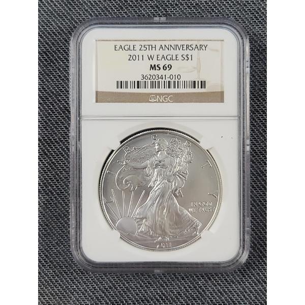 NGC MS69 1 Oz  Silver 2011-W American Eagle 