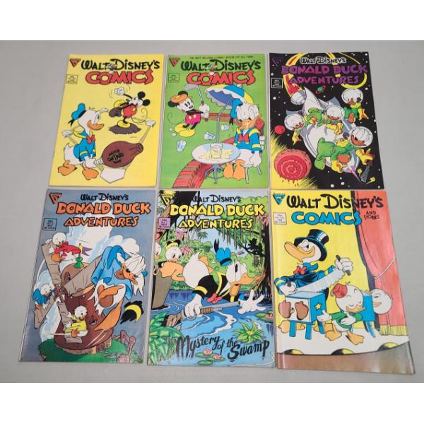 (6) Vintage Walt Disney Gladstone Comic Books