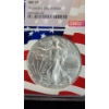 Image 3 : NGC 2019 MS 70 Memorial Day Edition One Troy Ounce .999 Fine Silver American Eagle In Wooden Display