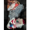 Image 2 : Collection Of Christmas Items Including 2 Lighted Wreaths, Lighted Garland, 2 Large Silver Bells, An