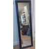 Image 1 : 52" by 16" Framed Wall Or Floor / Door Mirror Excellent Condition