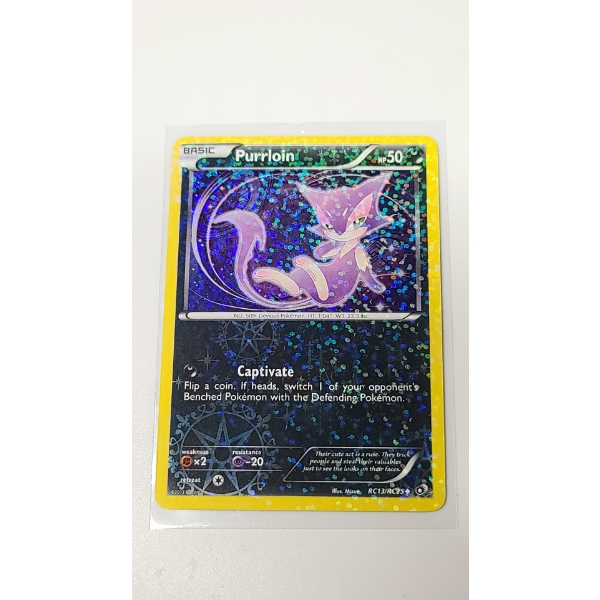 Pokémon TCG Purrloin RC13/RC25 HOLO Legendary Treasures Radiant Collection Card