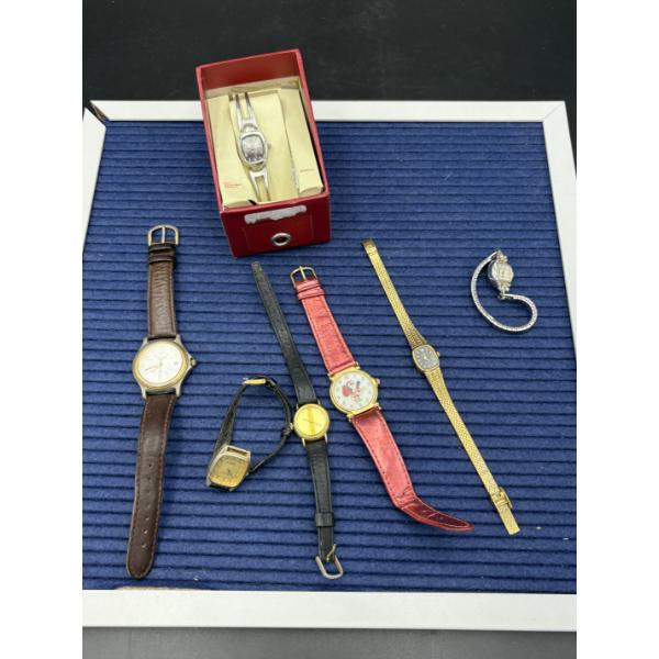 Lot of Watches - 7 Total - One in Box - Stainless Steel - Includes Christmas Watch 