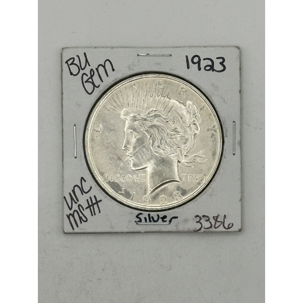 1923 Silver Peace Dollar - High Condition