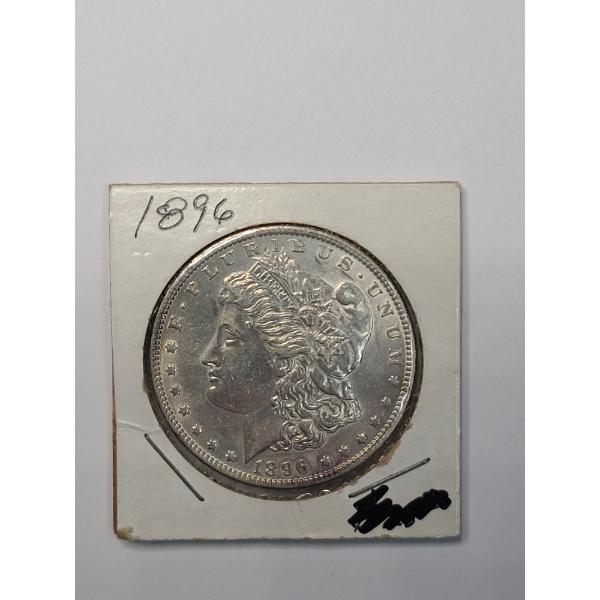 United States 1896 Morgan 90% Silver Dollar 