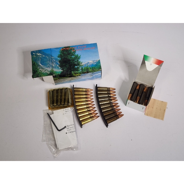 7.26x39 Rifle Rounds: MFS "Full Metal Jacket" Cartridges, Clips & 10 Round Pack