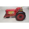 Image 5 : Vintage Red 12" Marx Tin Lithograph Toy Tractor With Plow