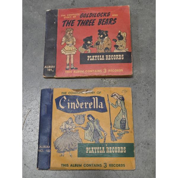 Two Excellent Condition Vintage Payola Records- Goldilocks & Cinderella 