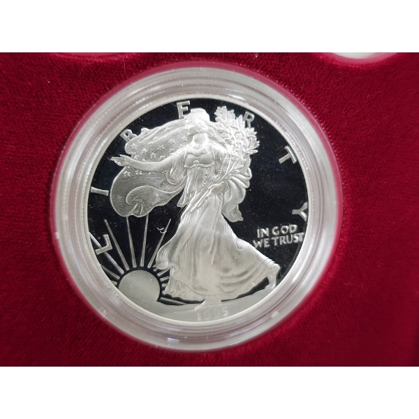 THE MOST RARE & COVETED KEY DATE SILVER EAGLE ~ 1995-W 1 Oz Silver PROOF American Eagle