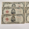 Image 2 : Six United States Red Seal $5 Notes - Face Value $30.00