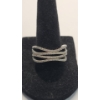Image 1 : Sterling Silver Multi-Row Crossover Statement Ring - Size 8 - Weight: 4.7g