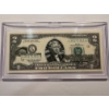 Image 1 : 2003 United States Jefferson UTAH $2.00 Bill In Hard Case Holder - Mint Condition - RARE