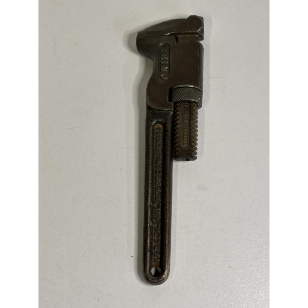 Vintage 10-inch Trimo Adjustable Monkey Wrench - 12-10-1911 Date Stamped