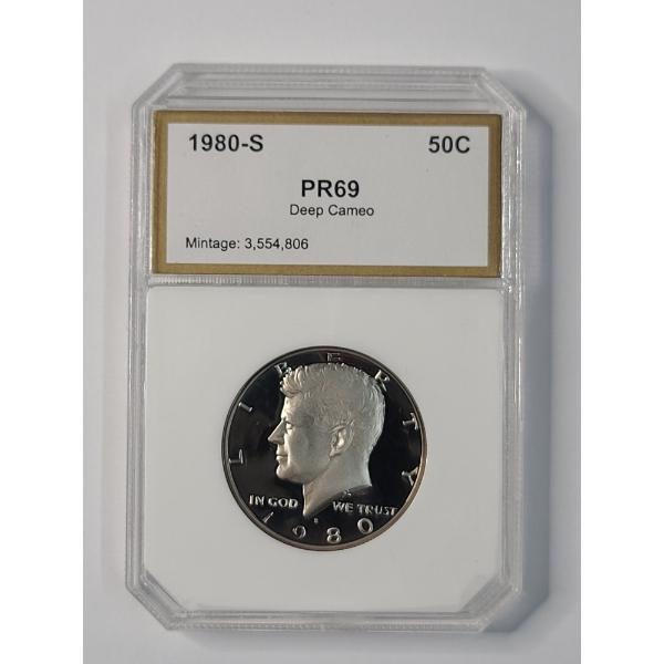 PCI PR69 DCAM 1980-S Kennedy Half Dollar 
