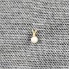 Image 1 : Lovely Dainty 10K Yellow Gold Pearl Pendant Weighing 0.3 Grams Total