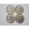 Image 1 : Four Assorted Years 40% Silver Kennedy Half Dollars FV: $2.00