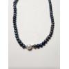 Image 4 : Stunning Blue/White Pearl Necklace and Heart-Shaped Purple Gems Earrings and Necklace Set