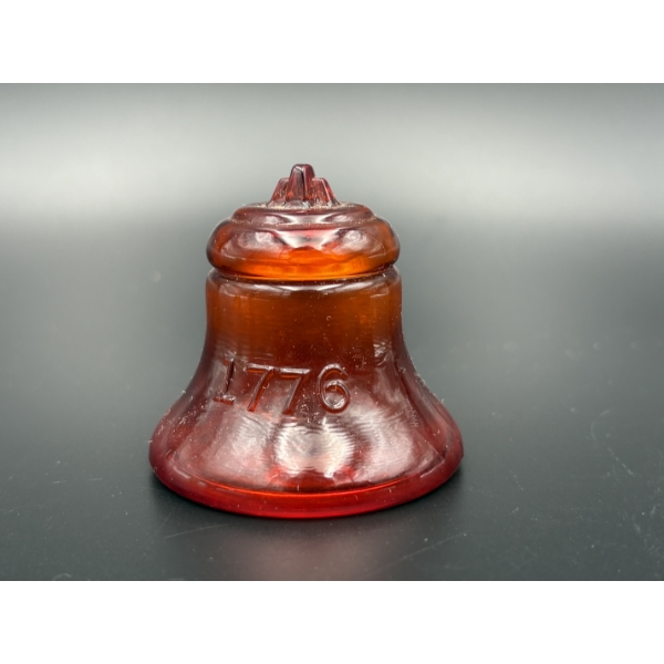 Degenhart 1776-1976 Ruby Red Glass Liberty Bell ~2 inches