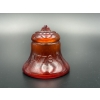 Image 1 : Degenhart 1776-1976 Ruby Red Glass Liberty Bell ~2 inches