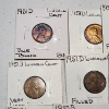 Image 2 : Lot of 33 Assorted Lincoln Wheat Cents - 1950's - Various Conditions & Errors - Face Value: $0.33