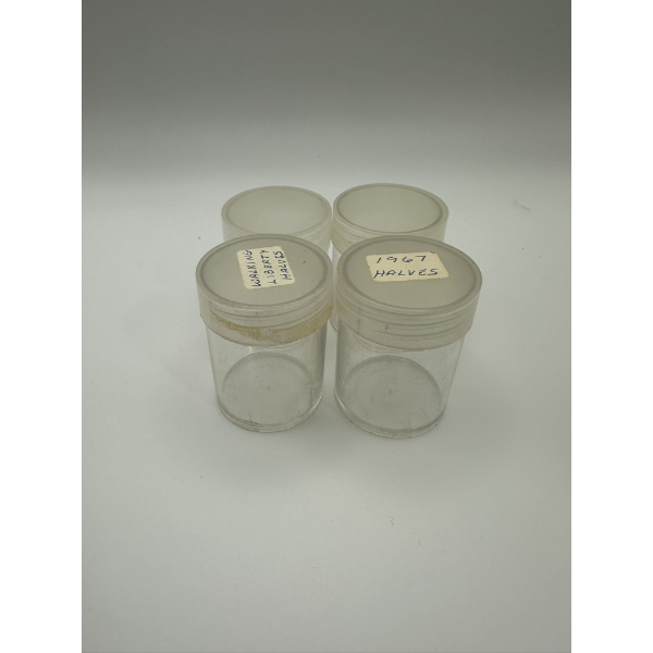 (4) Half Dollar Tubes