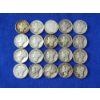 Image 1 : Lot of 20 Assorted Years Silver Mercury/Barber Dimes - 90% U.S. Silver - Face Value $2.00