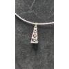 Image 2 : Sterling Silver Necklace With Sterling Oil Well Pendant - Total Weight: 9.2g