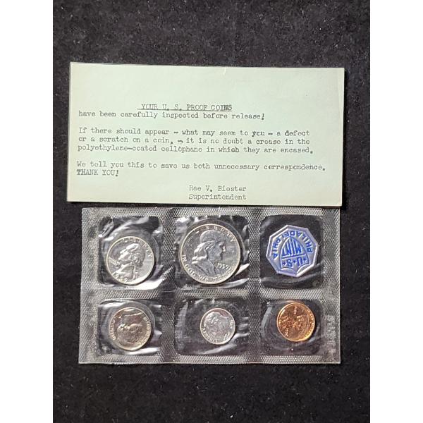 1959 United States Proof Set Ft. $0.85 Face Value in 90% Silver