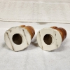 Image 5 : Set of Two 7 Inch Tall Porcelain Roosters
