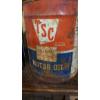 Image 2 : Set Of 2 Large Metal Tins - Motor Oil & Vegetable Oil - See Pics