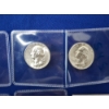Image 3 : x11 Assorted Years Silver Washington Quarters Including Higher-Grade FV: $2.75