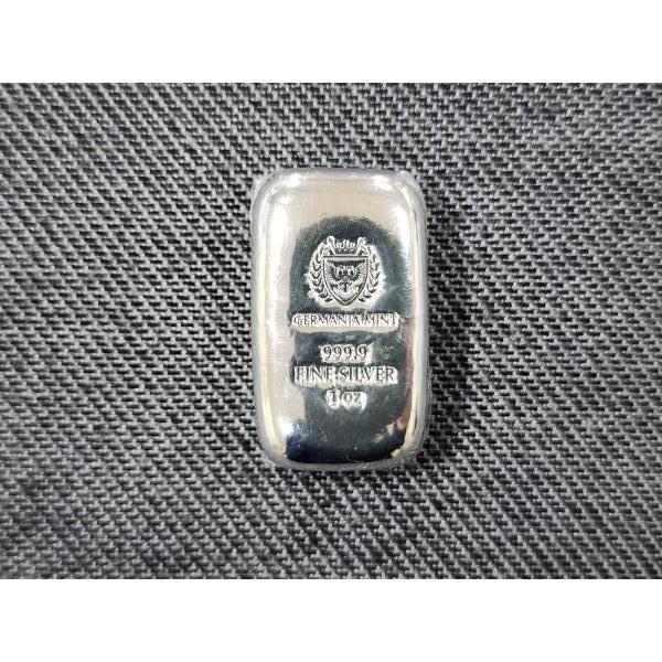Germania Mint 999.9 Fine Silver 1 Oz Bar With Original Sticker!
