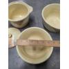 Image 5 : Rare Vintage Quilted Pattern Ceramic Mini Casserole Dish With Lid & 2 Matching Bowls
