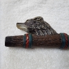 Image 2 : Very Nice Ceramic/Bisque Decorative Native American Peace Pipe & Hand Carved Wood Pipe