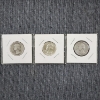 Image 1 : Three 90% Silver Washington Quarters ~ $0.75 Face Value ~ In Card