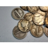 Image 2 : x20 Assorted Years 90% Silver Mercury Dimes FV: $2.00