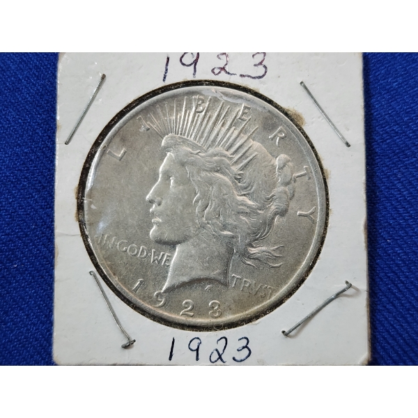 1923 90% Silver Peace Dollar