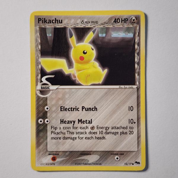 Pikachu Delta Species 13/17 Vintage Pokemon Trading Card