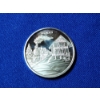 Image 1 : 2003 Holiday Train Station Silver Round - 1 Troy oz .999 Fine Silver 