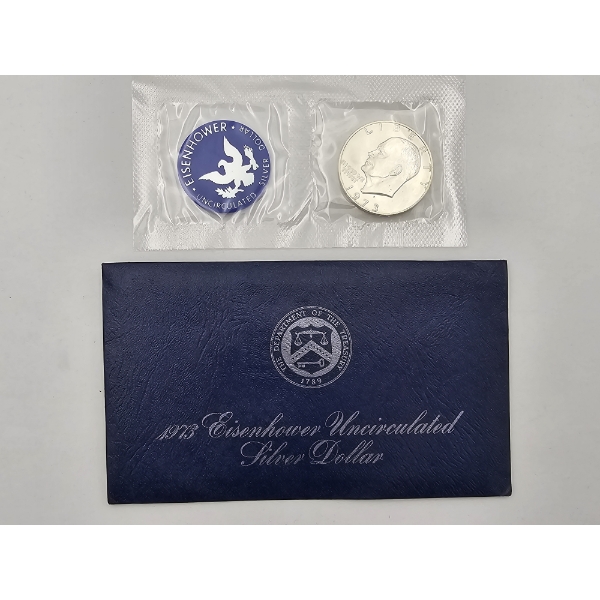 1973 Eisenhower Uncirculated Silver Dollar