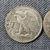 Image 6 : Two United States 90% Silver Walking Liberty Half Dollars ~ $1.00 Face Value