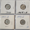 Image 2 : $2.00 Face Value of Assorted Years 90% Silver Roosevelt Dimes