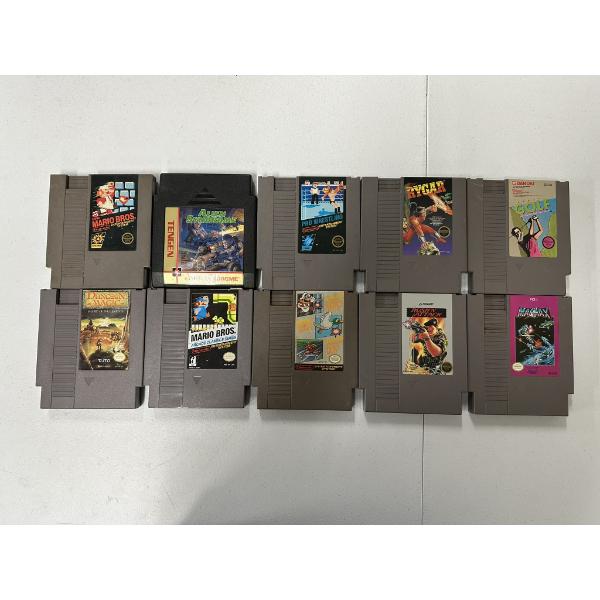 Ten Nintendo NES Video Game Cartridges - Untested