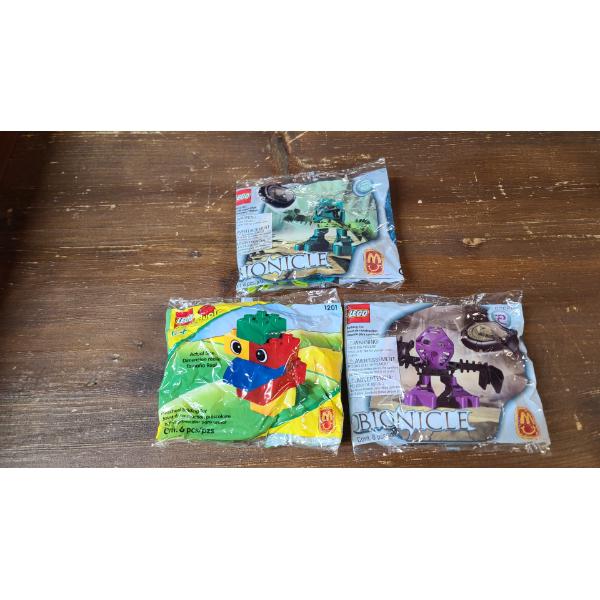 (3) Lego McDonald's Sets In Packaging Bionicle/Duplo Lego