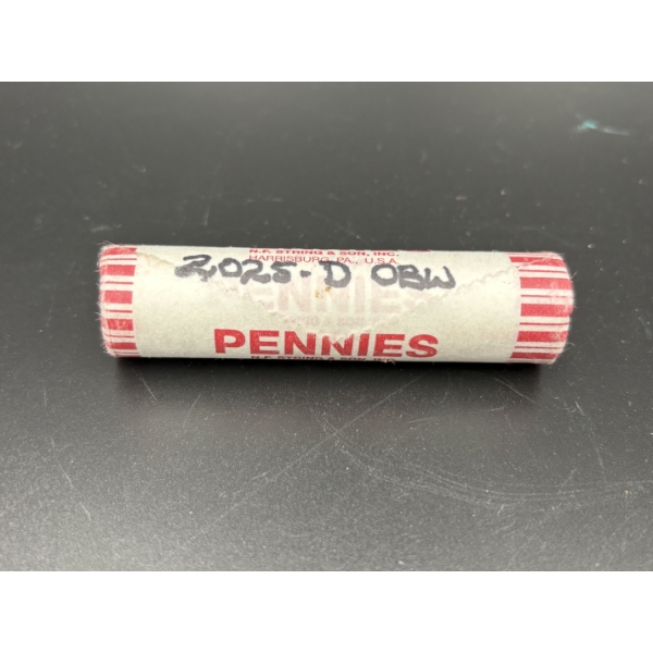 2025-D OBW Rolled Pennies - FV $0.50